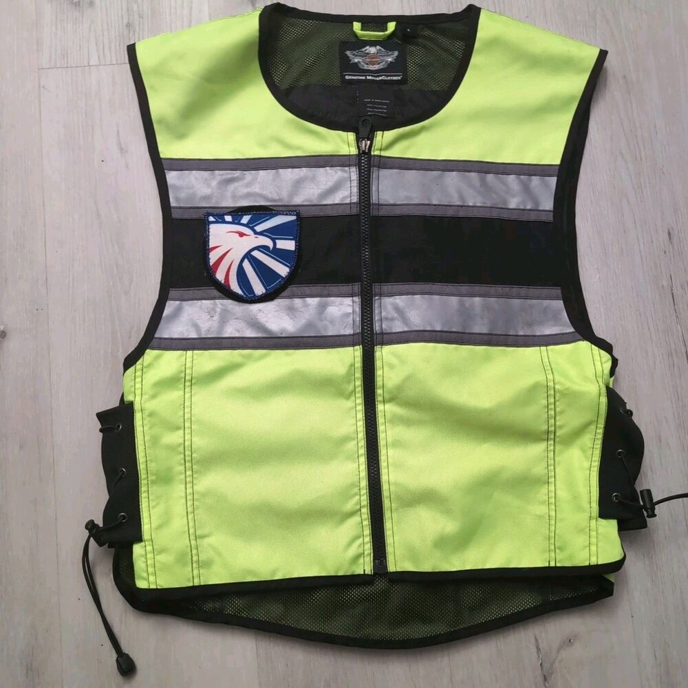Harley-Davidson High-Visibility Reflective Safety Riding Vest Size L